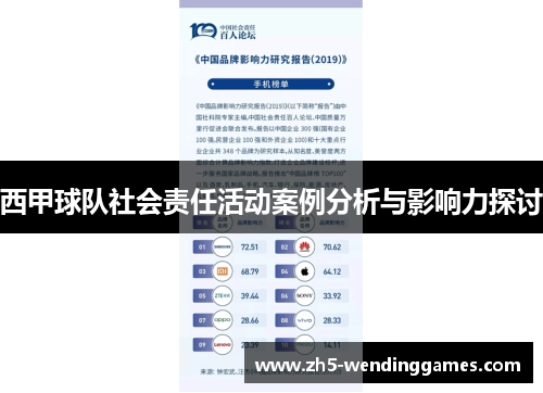 西甲球队社会责任活动案例分析与影响力探讨