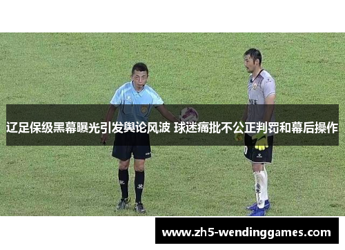 辽足保级黑幕曝光引发舆论风波 球迷痛批不公正判罚和幕后操作